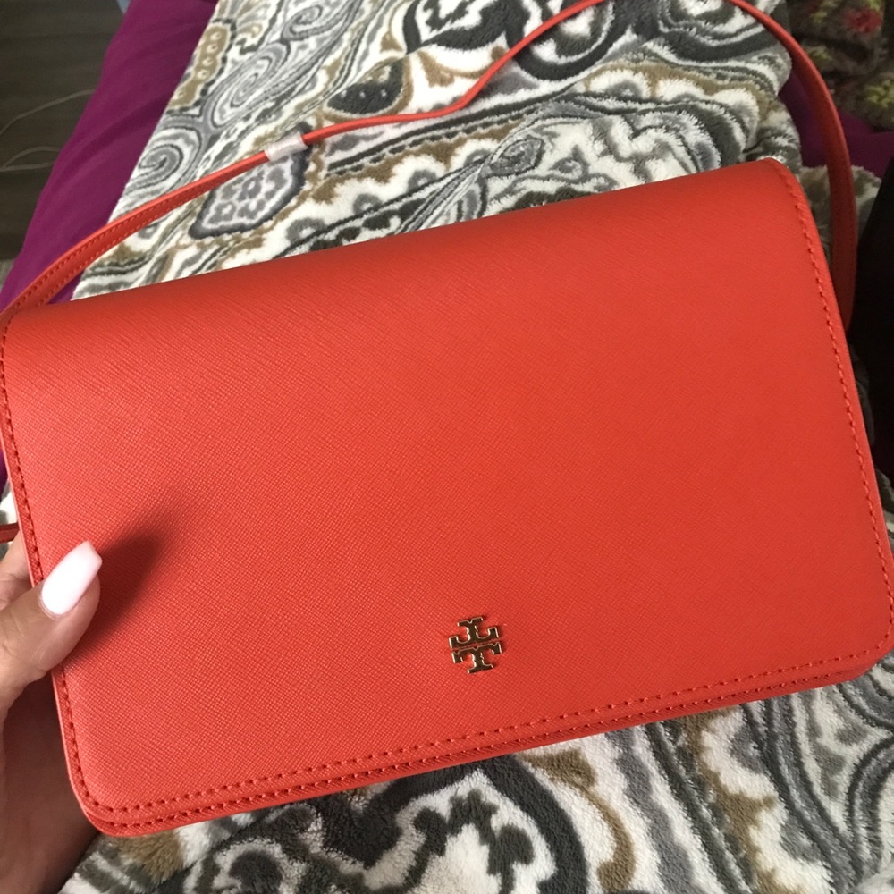 Tory Burch York Combo Orange Crossbody